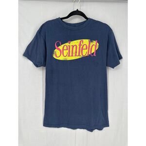 Seinfeld Shirt Mens Medium Navy Blue Graphic Tee TV Show Comedy